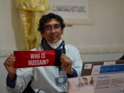 Photos: "Who is Hussain?" blood donation campaign in France Photos: "Who is Hussain?" blood donation campaign in France