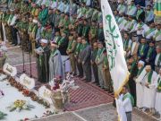 La bandera de Ghadir izada en la cúpula del mausoleo del Imam Ali (AS)+ Fotos