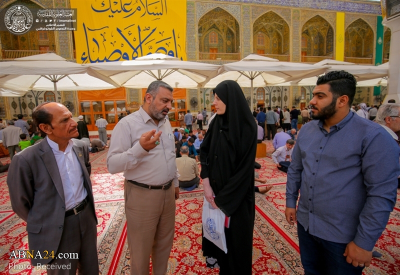 swiss researcher visits imam ali shrine02