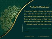 The Right of Pilgrimage: Commentary on Imam Sajjad’s (AS) Treaties of Right (Part 12)