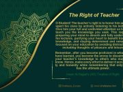 The Right of Teacher: Commentary on Imam al-Sajjad’s (AS) Treaties of Right (Part 17)