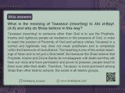 Shia answers: What is the meaning of Tawassul to Ahlul-Bayt (AS)?